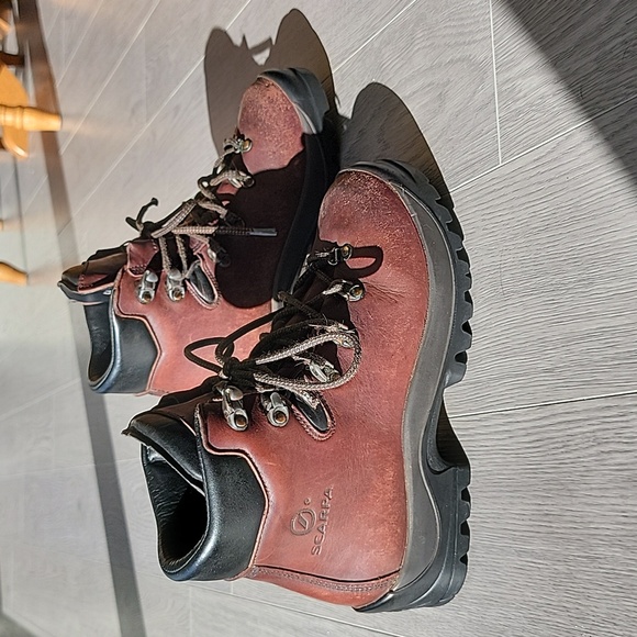 Scarpa leather hiking boots 66001 size 40 BDX - Picture 4 of 15